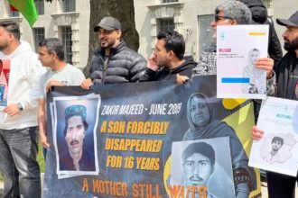 Protest Against the 16-Year Enforced Disappearance of Zakir Majeed Baloch