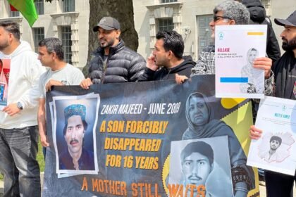 Protest Against the 16-Year Enforced Disappearance of Zakir Majeed Baloch